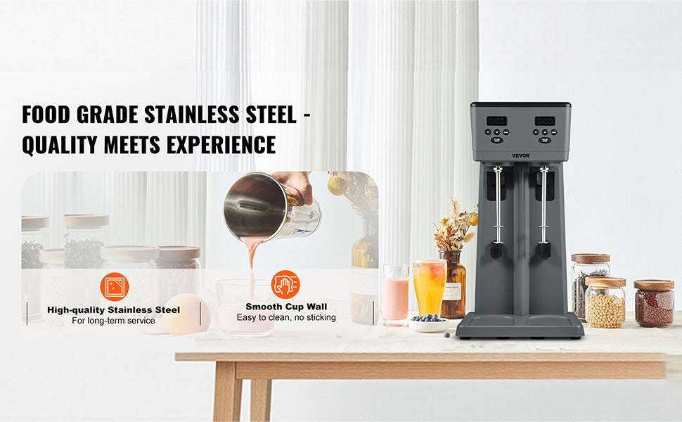 Commercial Double Head Milkshake Machine 375W x2 Fast Mixer - Image 10