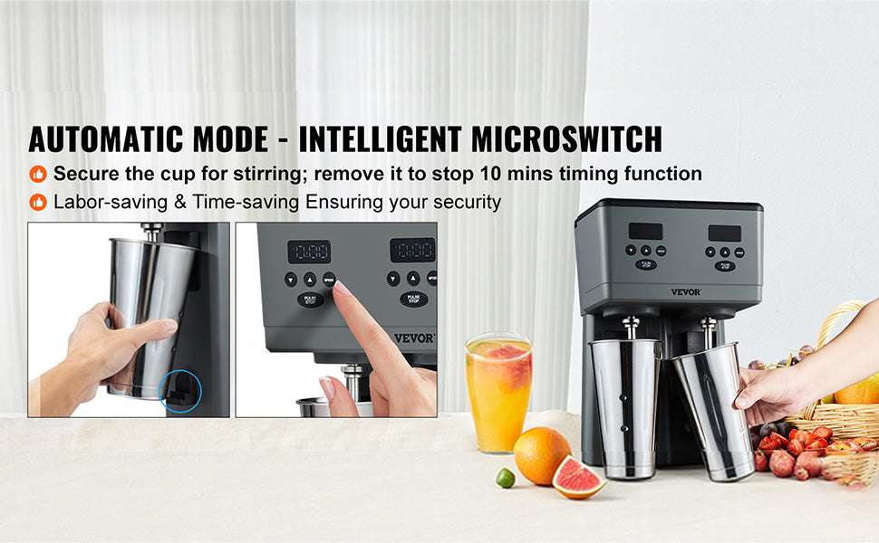 Commercial Double Head Milkshake Machine 375W x2 Fast Mixer - Image 12