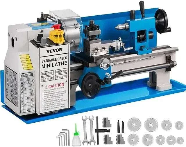 Mini Metal Lathe Machine Variable Speed 550W–1100W Multi-Size - Image 30