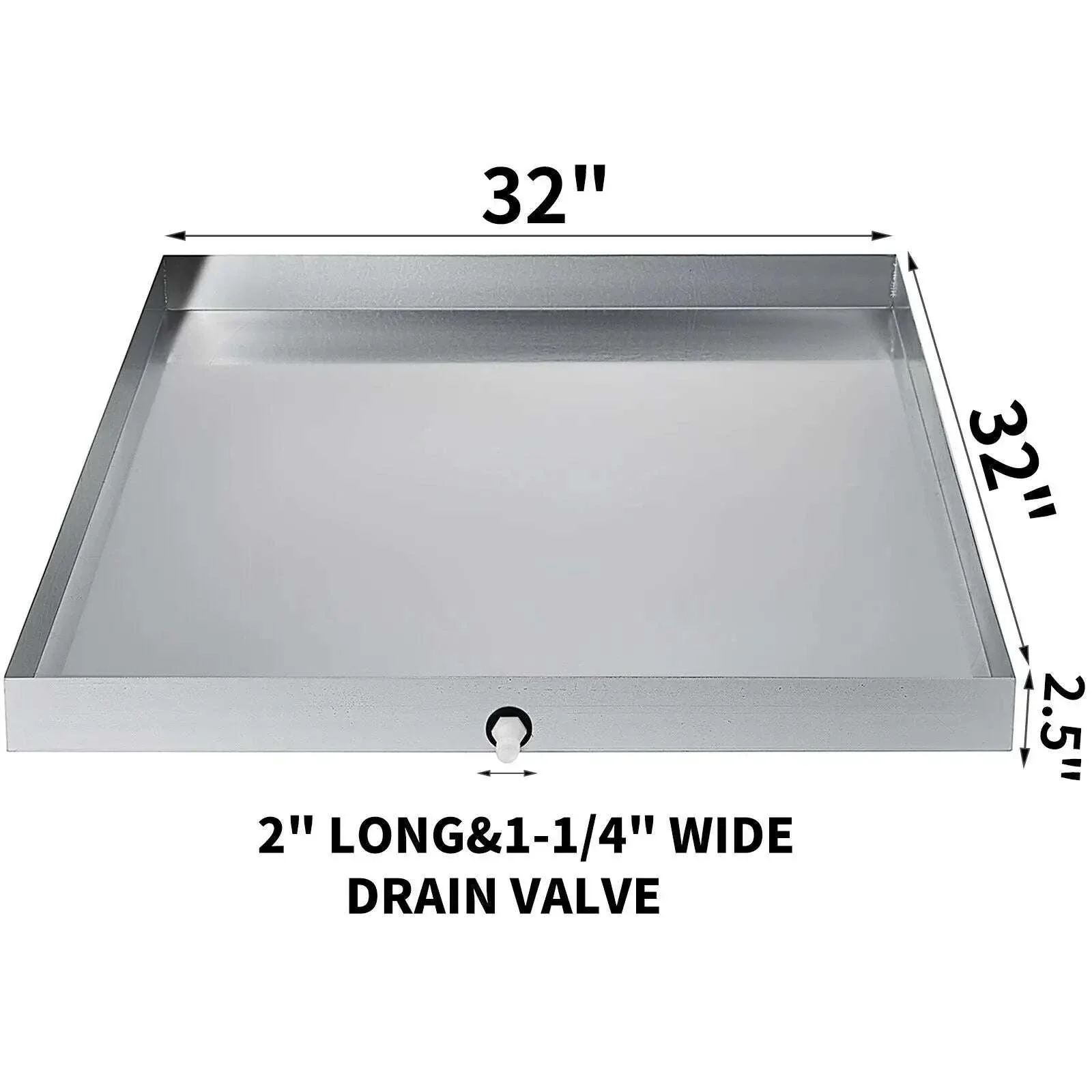 Stainless Steel Washing Machine Drain Pan with Welded Corners - Image 6