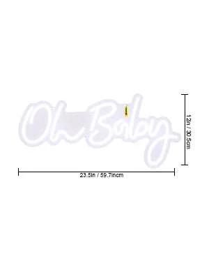 Oh Baby LED Neon Sign with Remote & Adjustable Brightness - Image 17