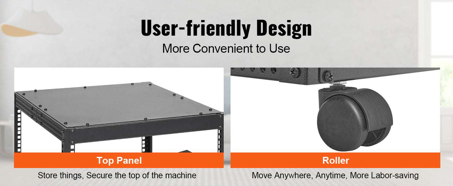 Open Frame Server Rack Adjustable 12U–20U Wall or Floor Mount - Image 11