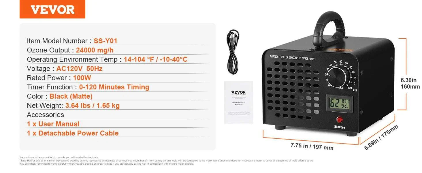 Ozone Generator Air Purifier 12000–36000mg/h Odor Remover - Image 15
