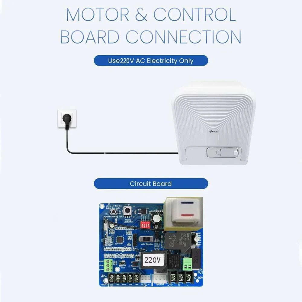 Automatic Sliding Gate Opener Kit 800kg/1600kg with Remote Control - Image 5