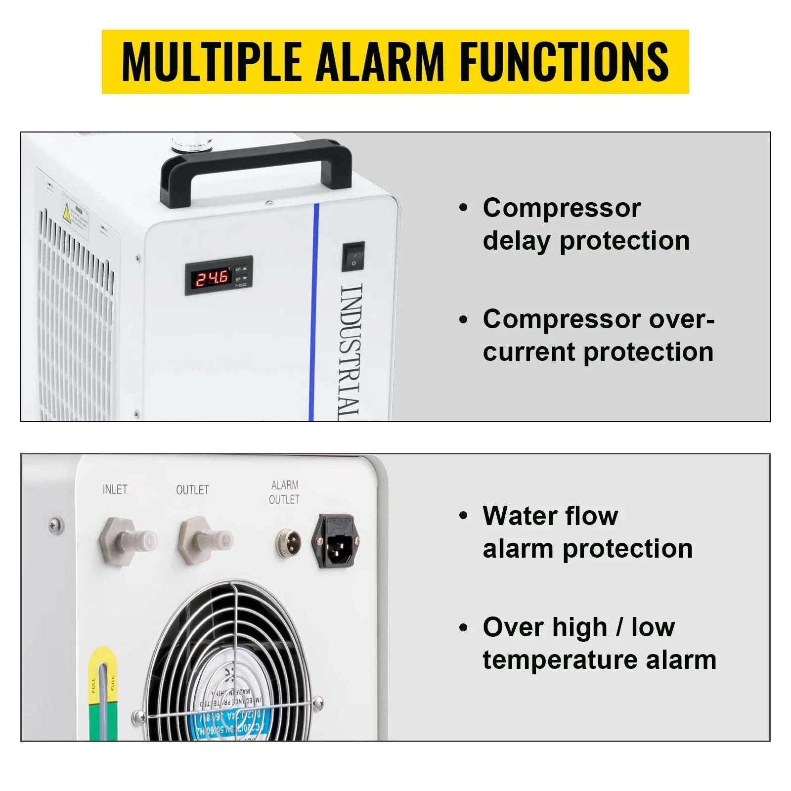 Industrial Water Chiller CW-5200/CW-5000 for Laser Engraving Machines - Image 4