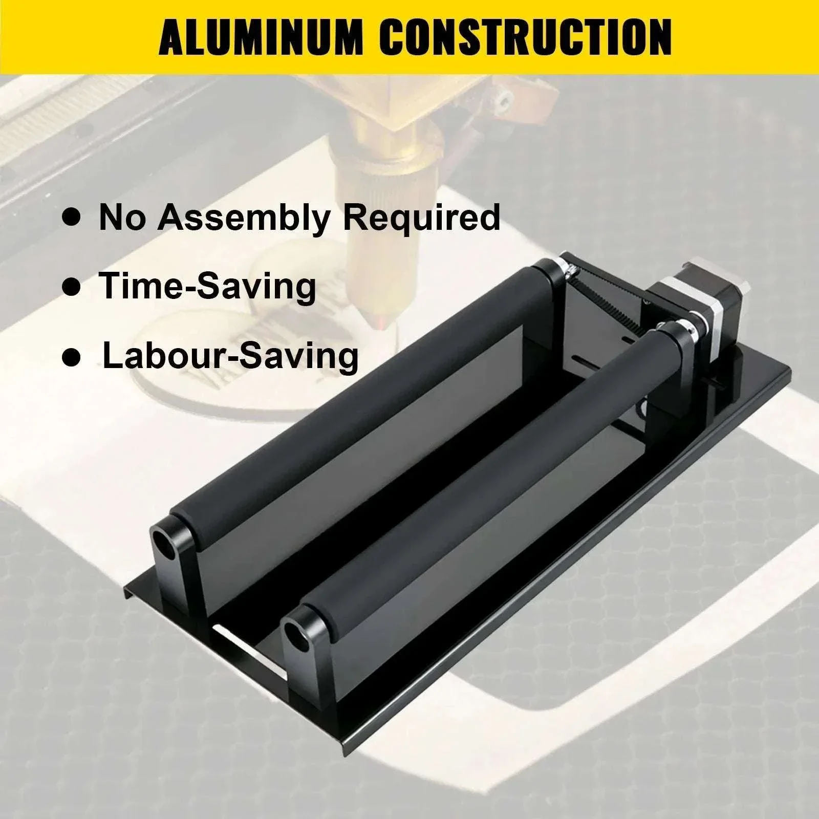 Laser Rotary Axis Attachment for Cylindrical Engraving 10–100mm - Image 3