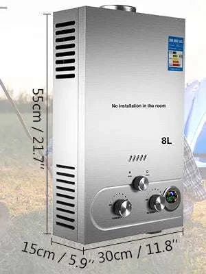 Portable LPG Tankless Water Heater Outdoor Instant Hot Water System - Image 24