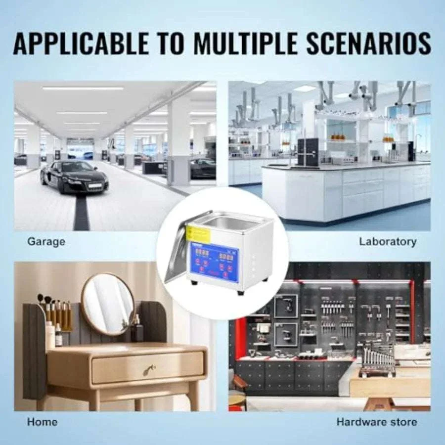 Ultrasonic Jewelry Cleaner 40kHz with Digital Timer 110V - Image 12
