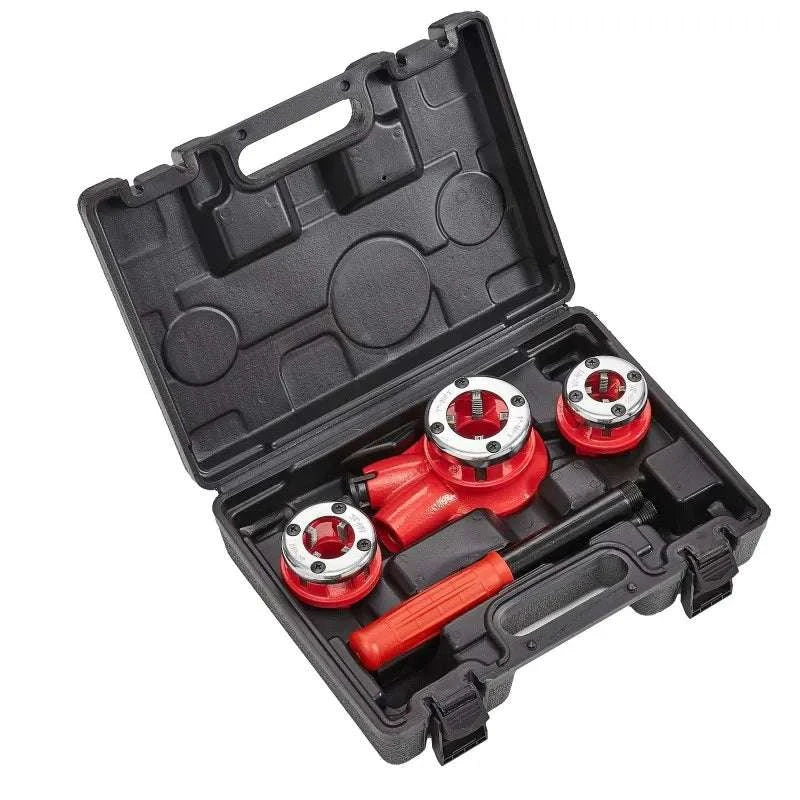 Ratchet Pipe Threader Kit 1/2 3/4 1 Inch NPT with Dies - Image 2