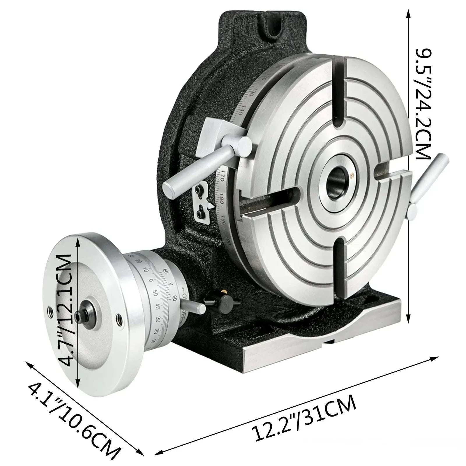 8" / 200mm Rotary Table HV8 Horizontal Vertical Milling Table MT3 - Image 21