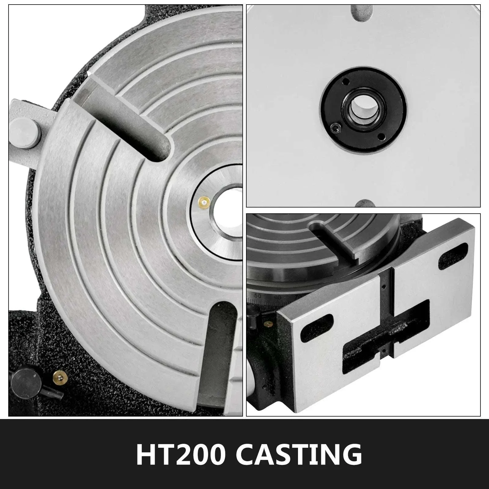 8" / 200mm Rotary Table HV8 Horizontal Vertical Milling Table MT3 - Image 4