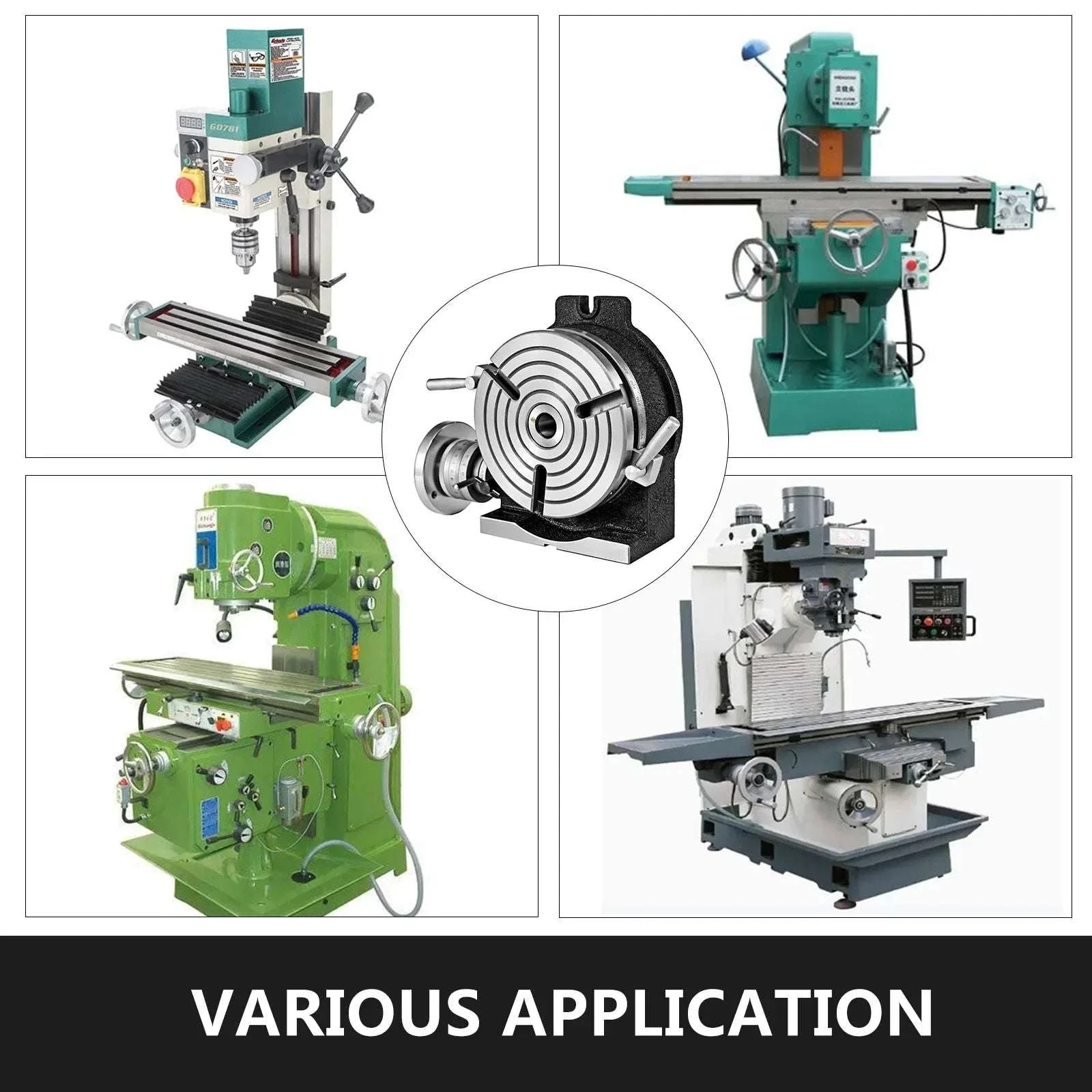 8" / 200mm Rotary Table HV8 Horizontal Vertical Milling Table MT3 - Image 6