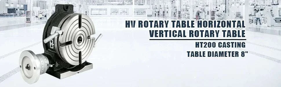 8" / 200mm Rotary Table HV8 Horizontal Vertical Milling Table MT3 - Image 9