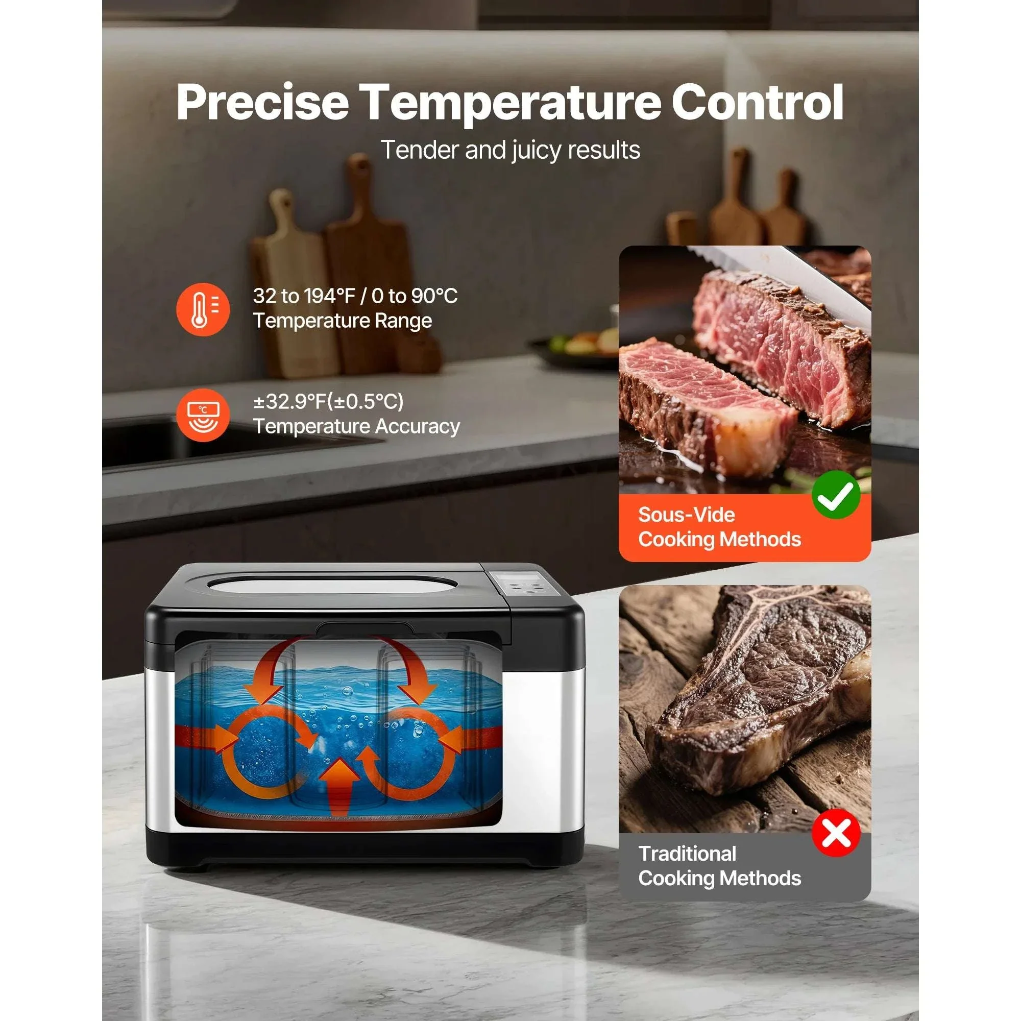 Sous Vide Cooker 800W 8L with Precise Temperature & Timer Control - Image 5