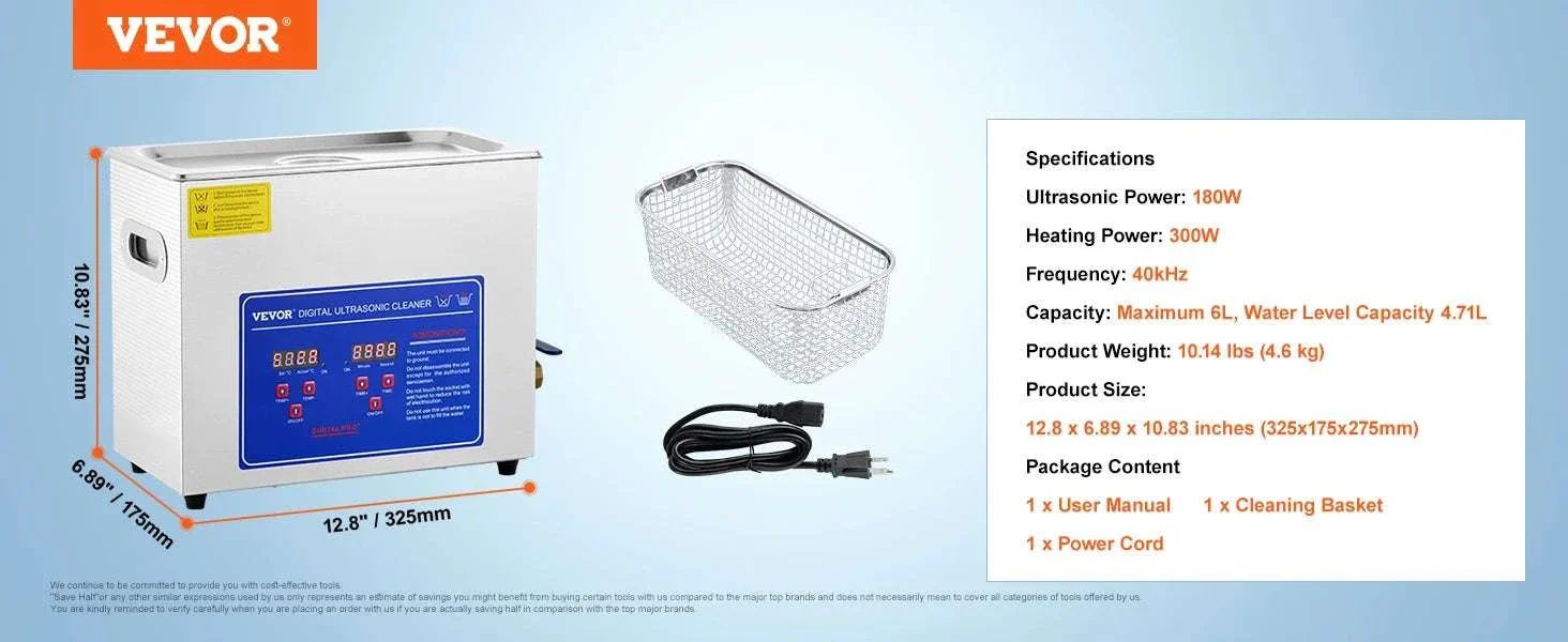 Ultrasonic Cleaner with Heater & Timer for Jewelry Glasses (2L–30L) - Image 17