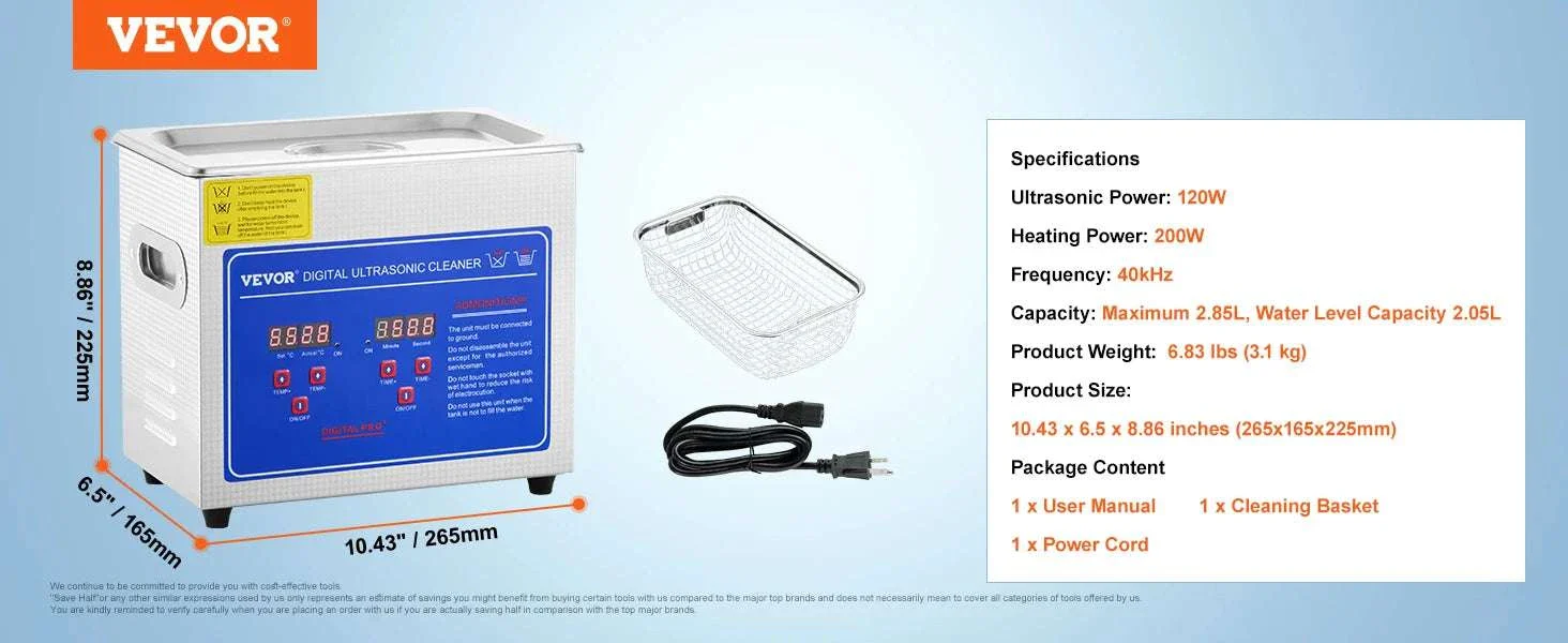 Ultrasonic Cleaner with Heater & Timer for Jewelry Glasses (2L–30L) - Image 18
