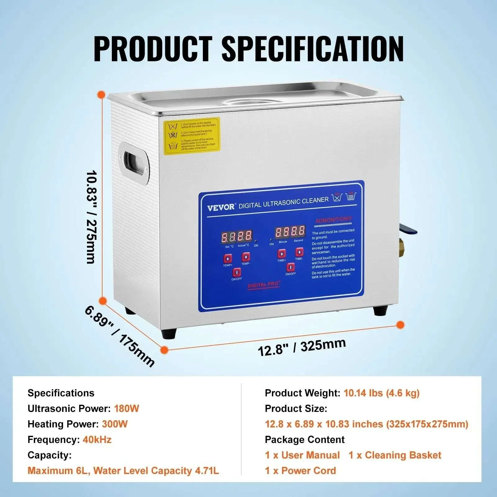 Ultrasonic Cleaner with Heater & Timer for Jewelry Glasses (2L–30L) - Image 24
