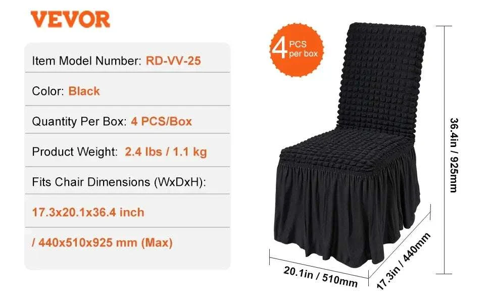 Stretch Spandex Chair Covers for Weddings & Events, Washable Fit - Image 19