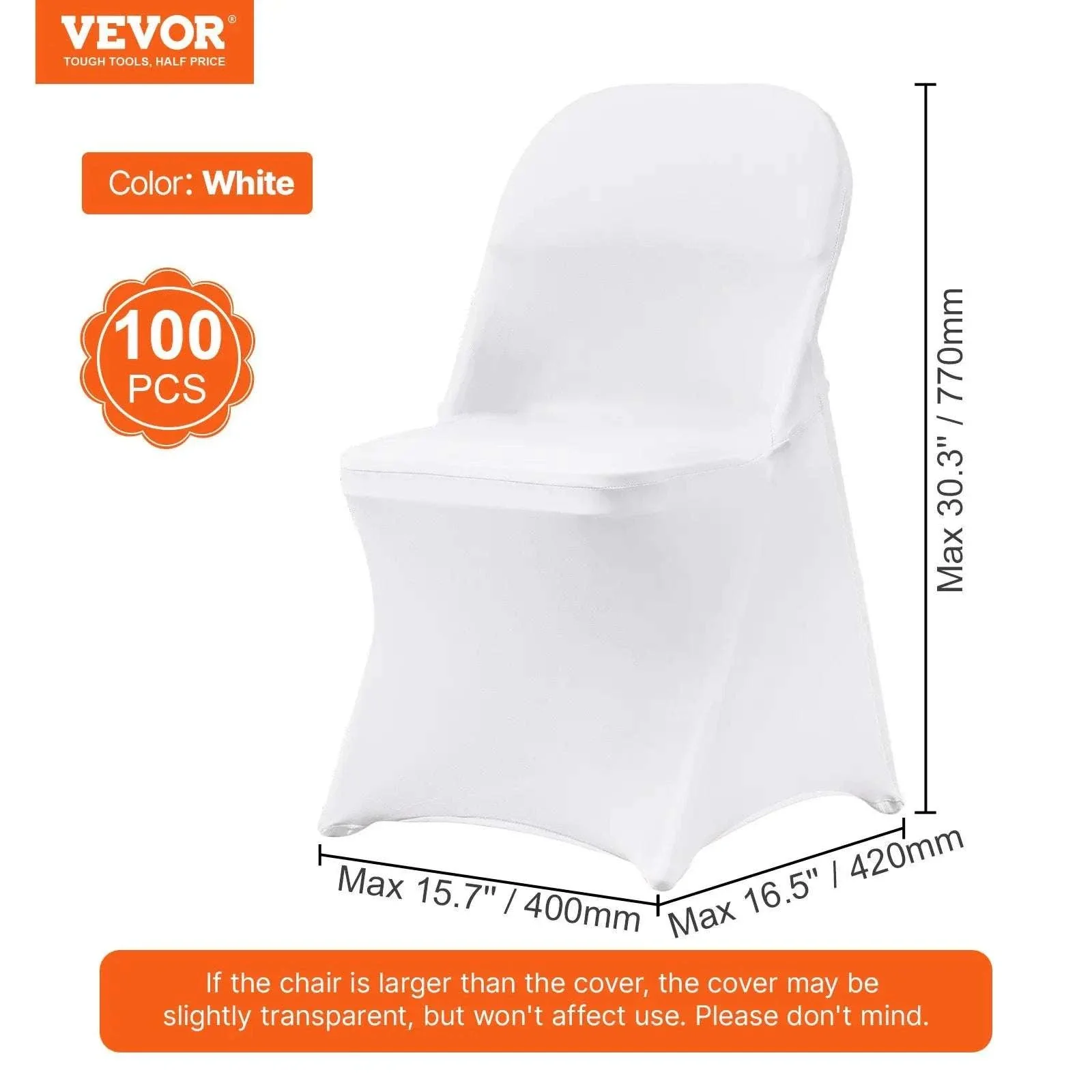 Stretch Spandex Chair Covers for Weddings & Events, Washable Fit - Image 23