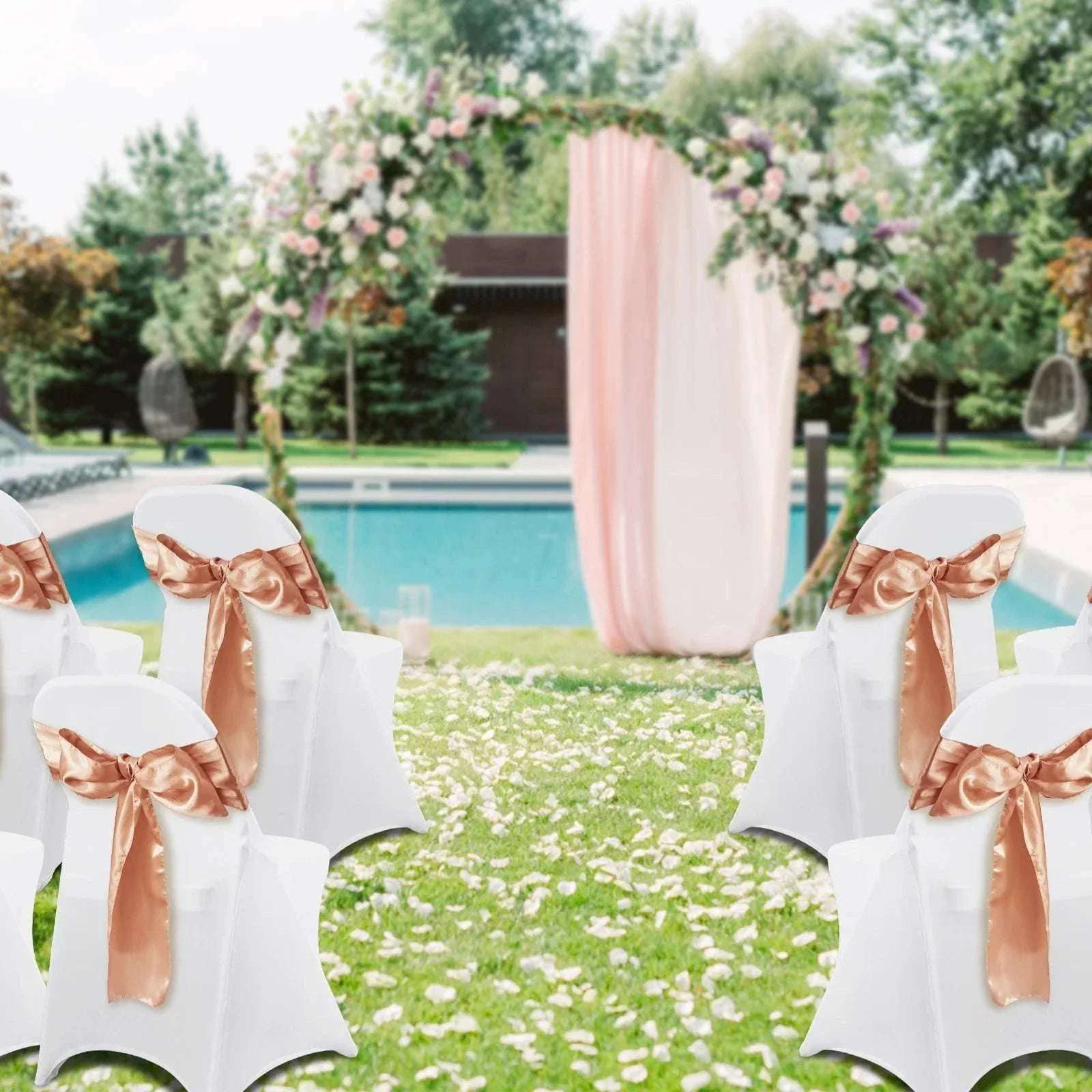 Stretch Spandex Chair Covers (50 Pack) for Weddings & Events - Image 32