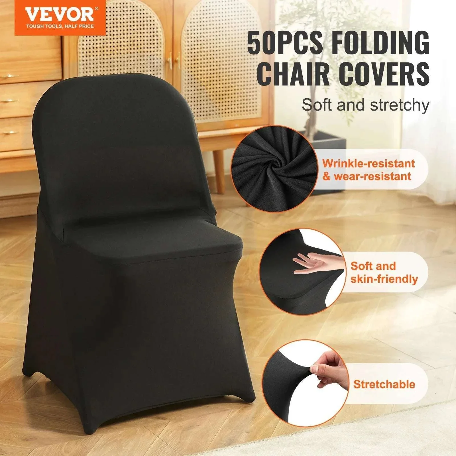 Stretch Spandex Chair Covers (50 Pack) for Weddings & Events - Image 41