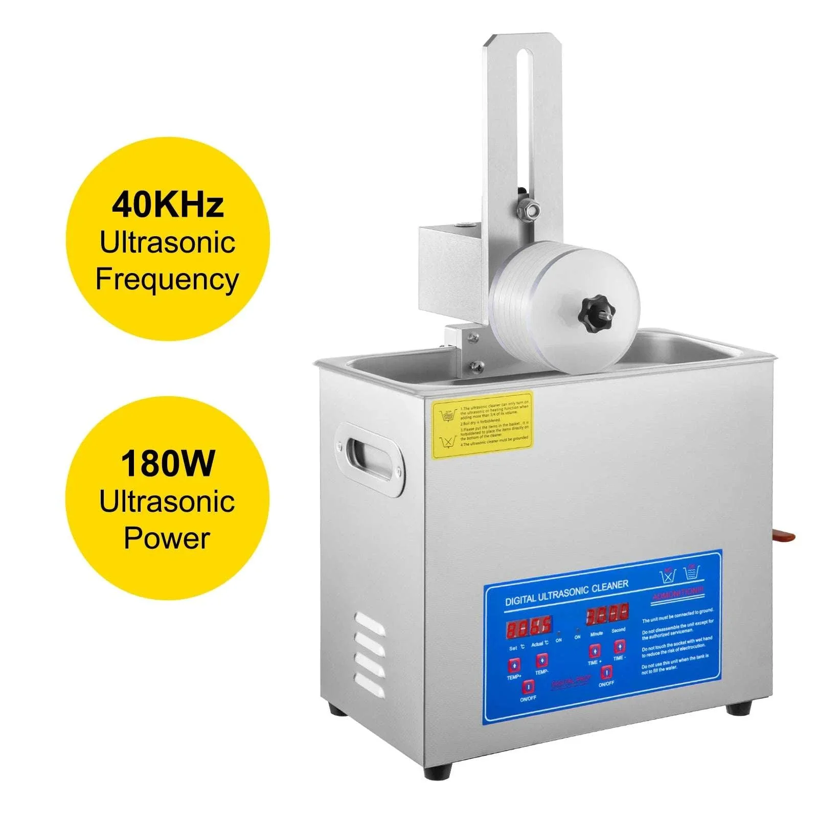 6L Ultrasonic Vinyl Record Cleaner with Drying Rack for 7–12" Records - Image 11