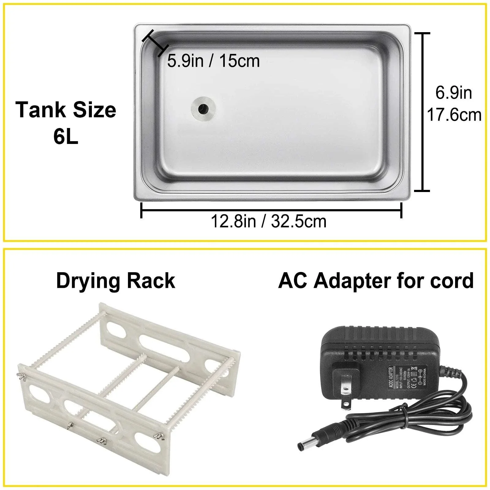 6L Ultrasonic Vinyl Record Cleaner with Drying Rack for 7–12" Records - Image 13