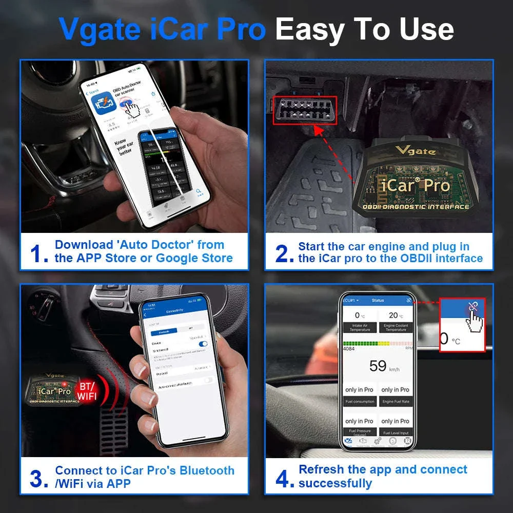 OBD2 Car Diagnostic Tool Bluetooth 4.0 WiFi - Image 5