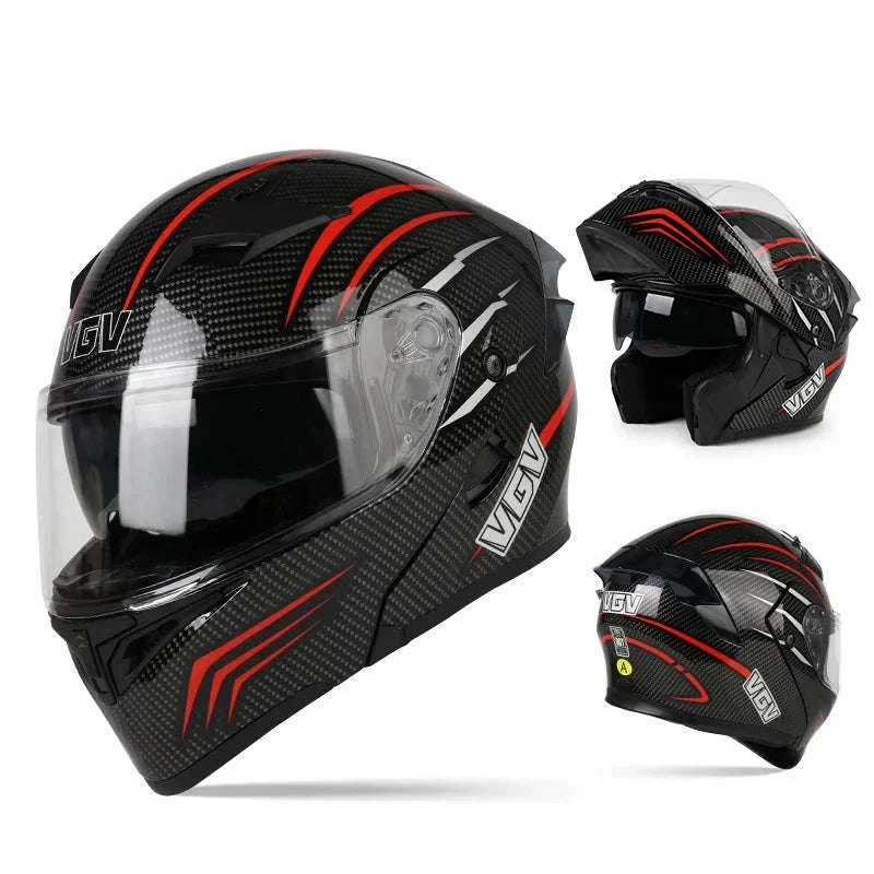 VGV 91 Flip Motorcycle Helmet, Dual-Lens, DOT Certified - Image 26