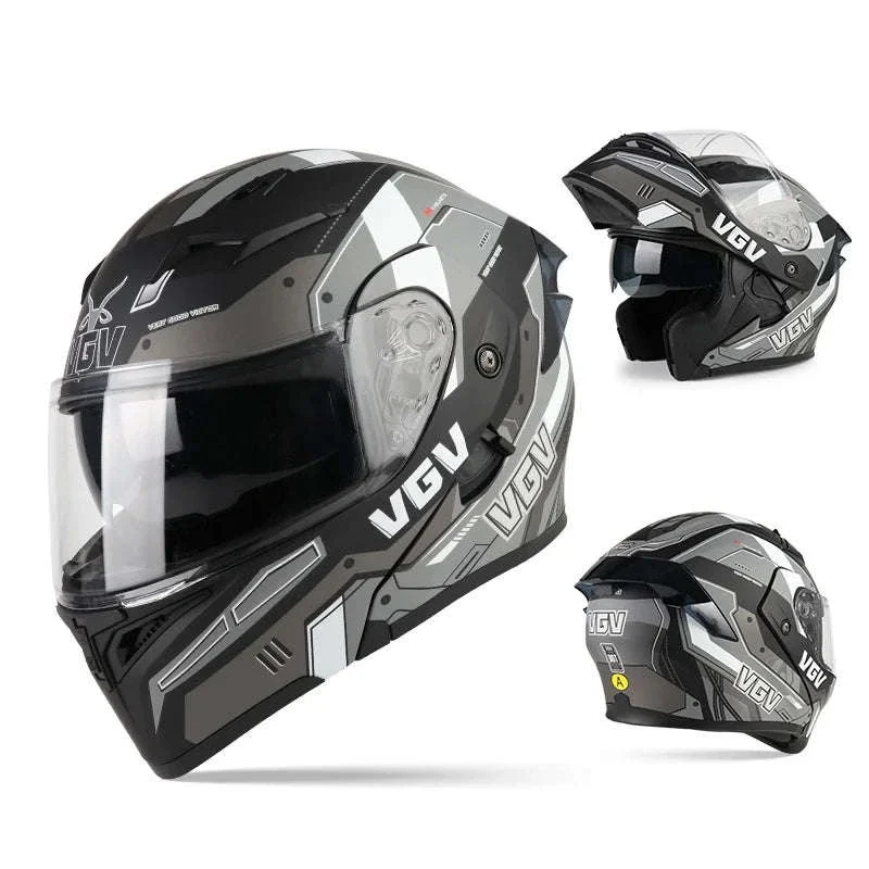 VGV 91 Flip Motorcycle Helmet, Dual-Lens, DOT Certified - Image 34