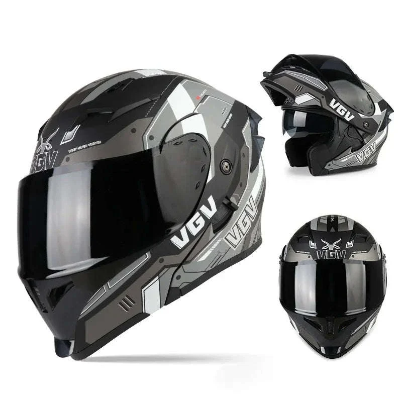 VGV 91 Flip Motorcycle Helmet, Dual-Lens, DOT Certified - Image 39
