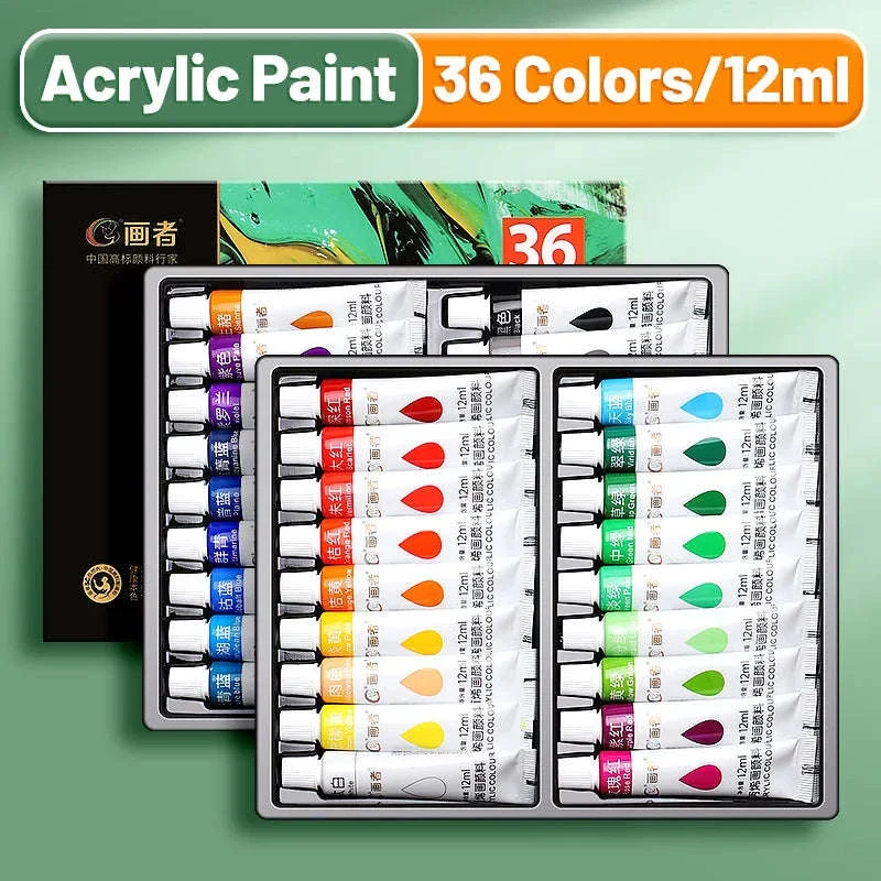 Vibrant Acrylic Paint Set, 12ml Artist Colors for Art Projects - Image 17