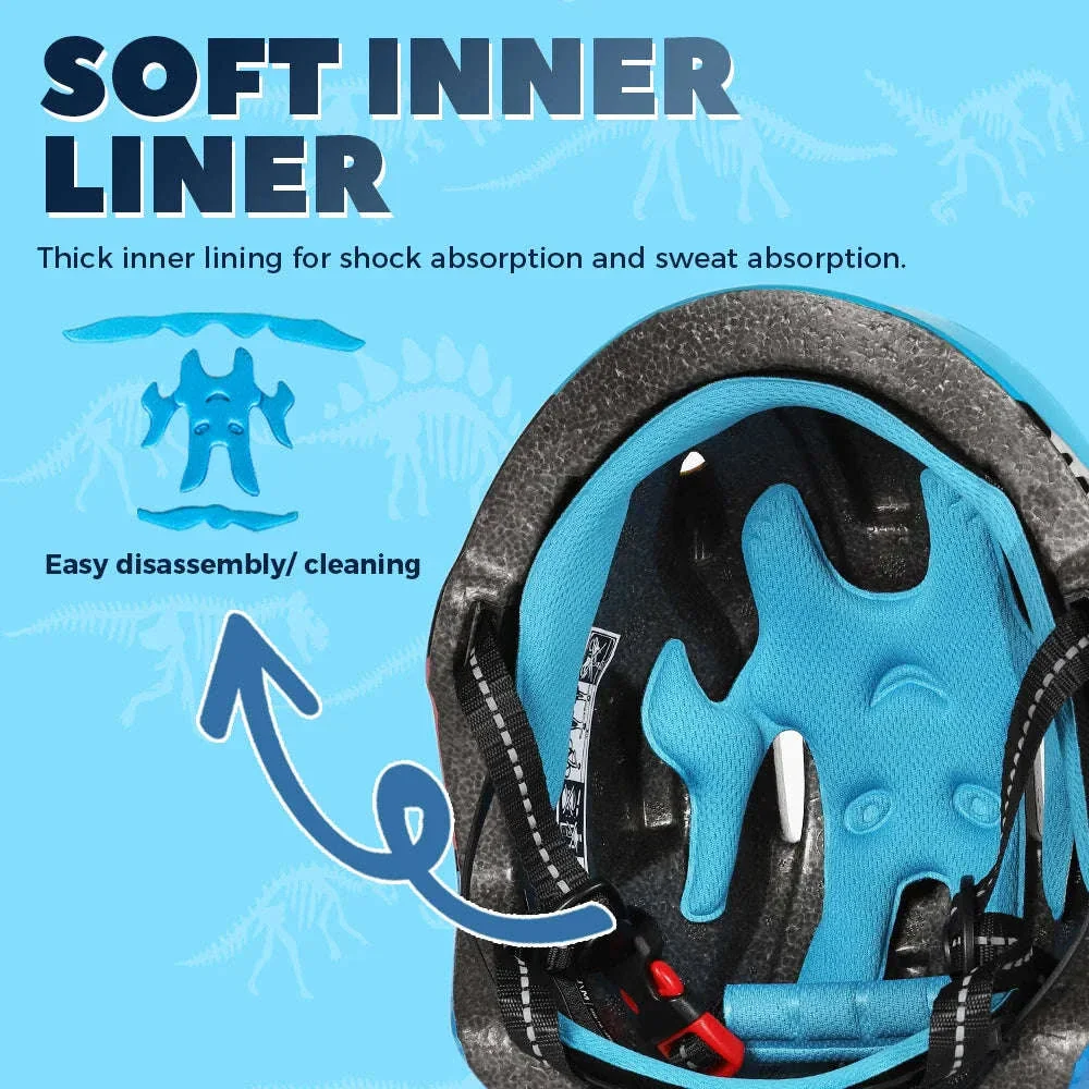 Kids Sports Safety Gear Set with Helmet and Pads - Image 6