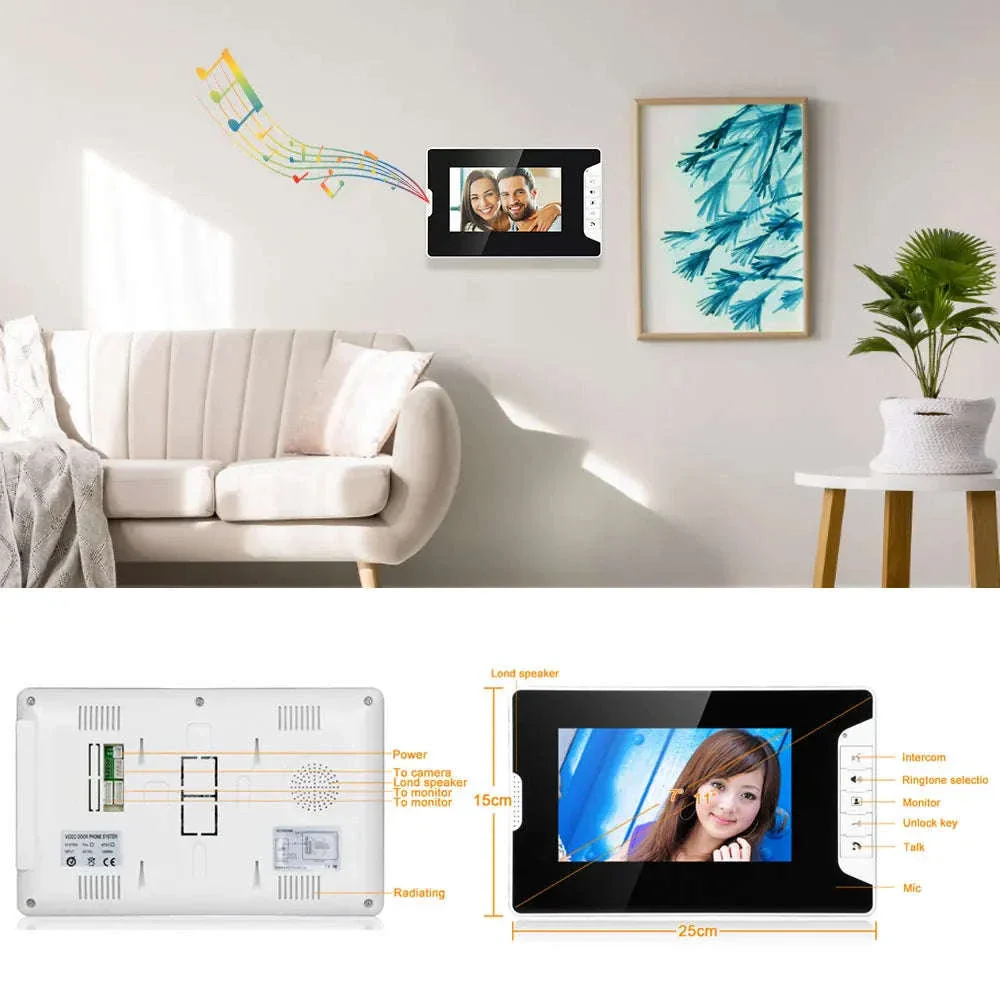 Video Door Intercom Entry System Kit for Secure Home Entry - Image 2