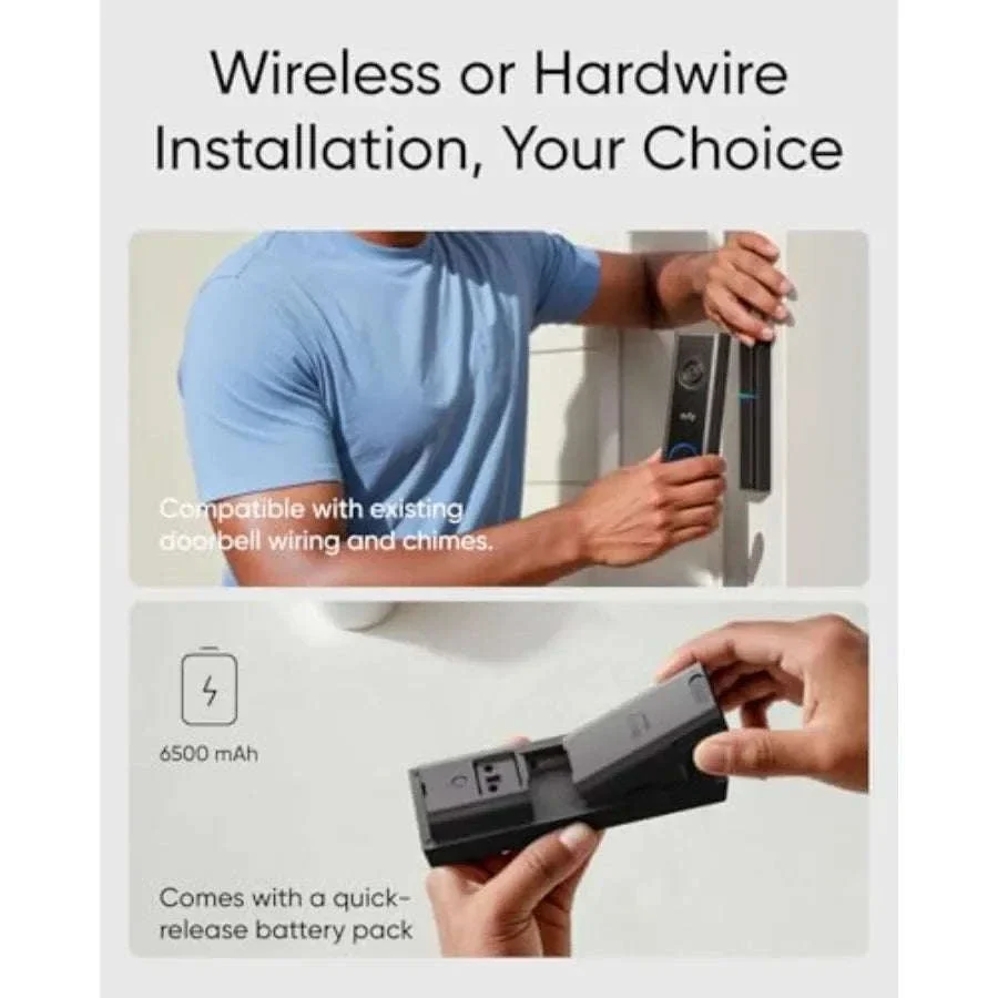 Video Doorbell Camera C31 with 2K FHD Head-to-Toe View - Image 3