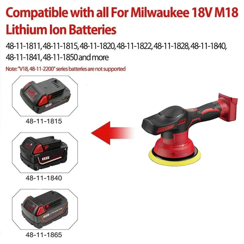 Cordless Car Polisher with 150mm Pad and 4600RPM - Image 10