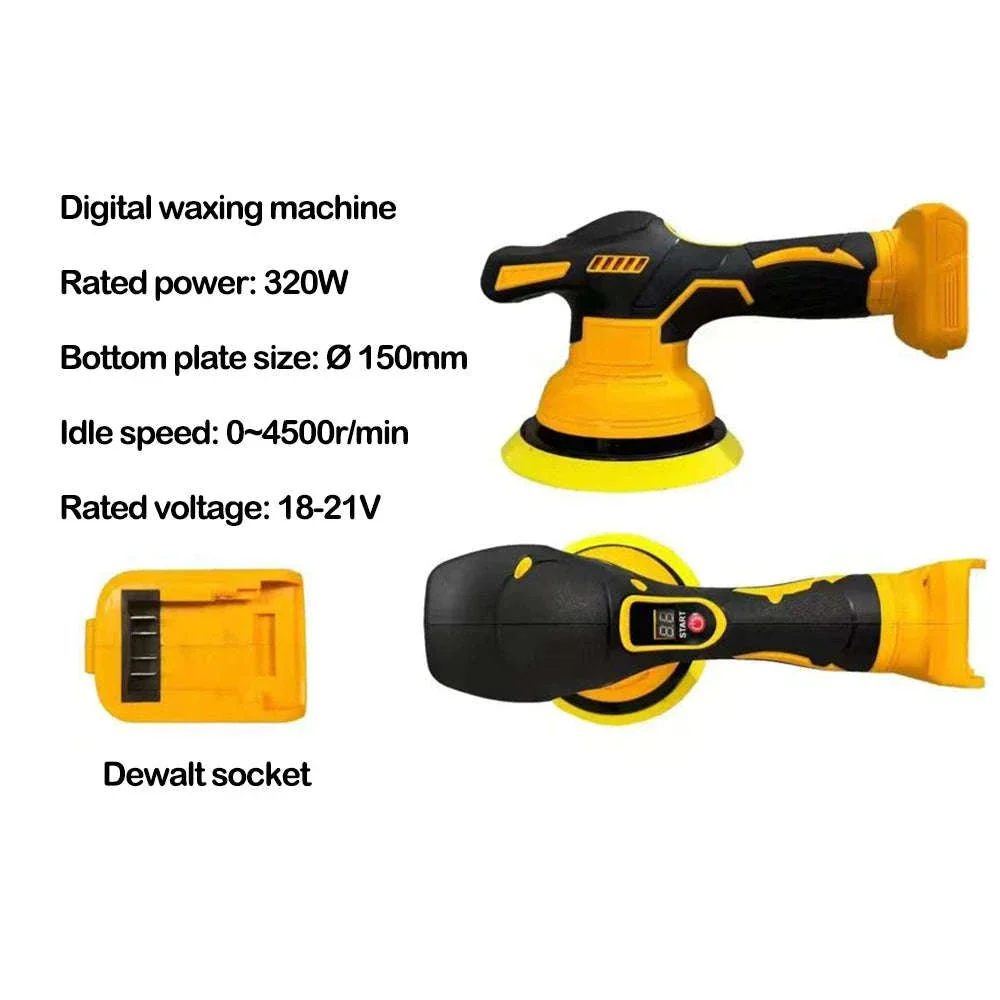 Cordless Car Polisher with 150mm Pad and 4600RPM - Image 6