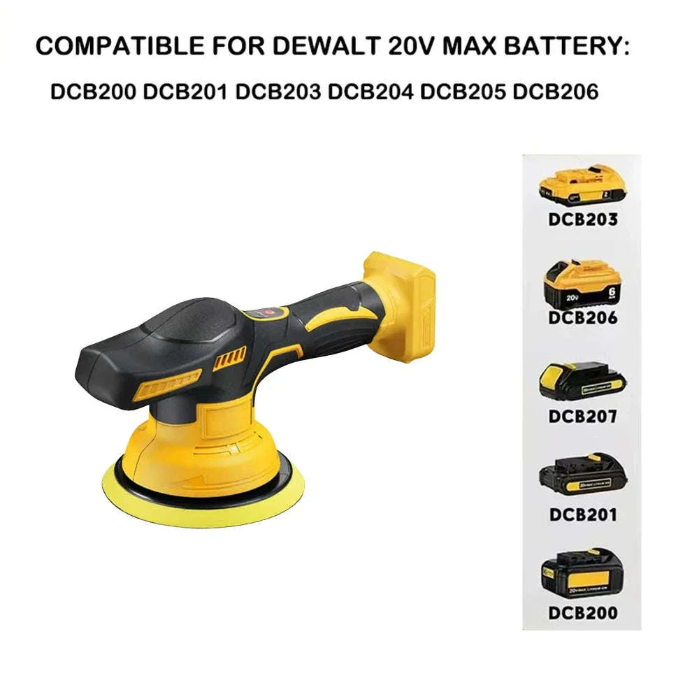 Cordless Car Polisher with 150mm Pad and 4600RPM - Image 9