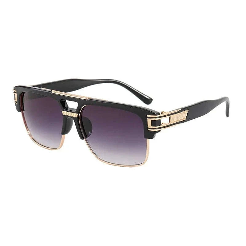 Vintage Men Sunglasses with UV400 Retro Square Style - Image 26