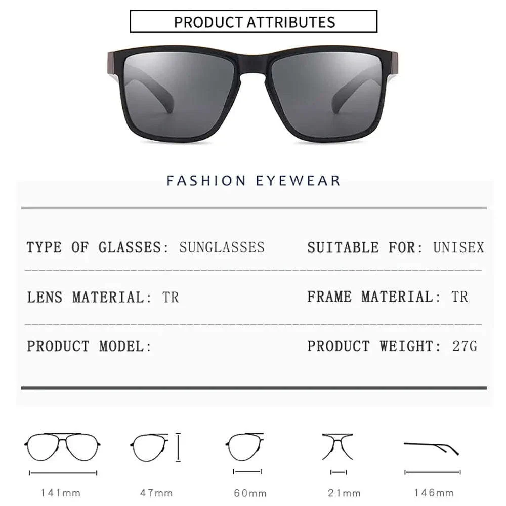 Vintage Square Polarized Sunglasses for Everyday Sun Protection - Image 7