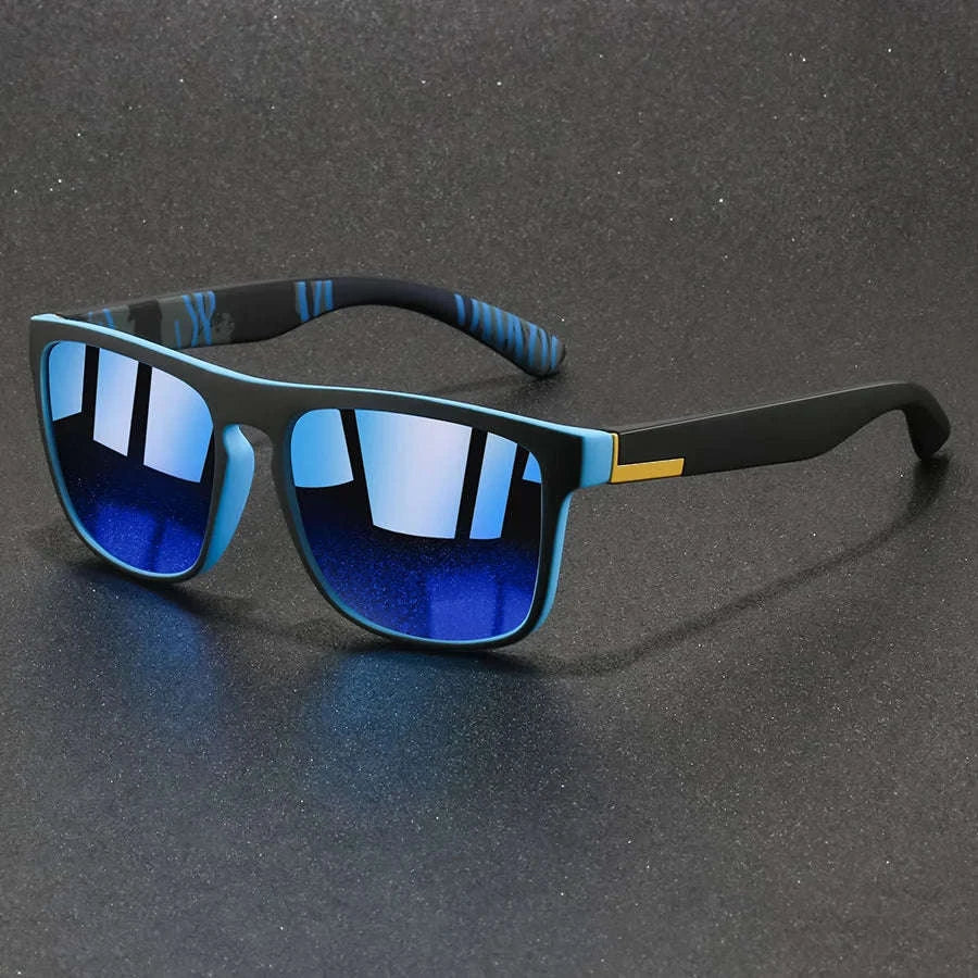 Vintage Square Sports Sunglasses for Men and Women - Image 3