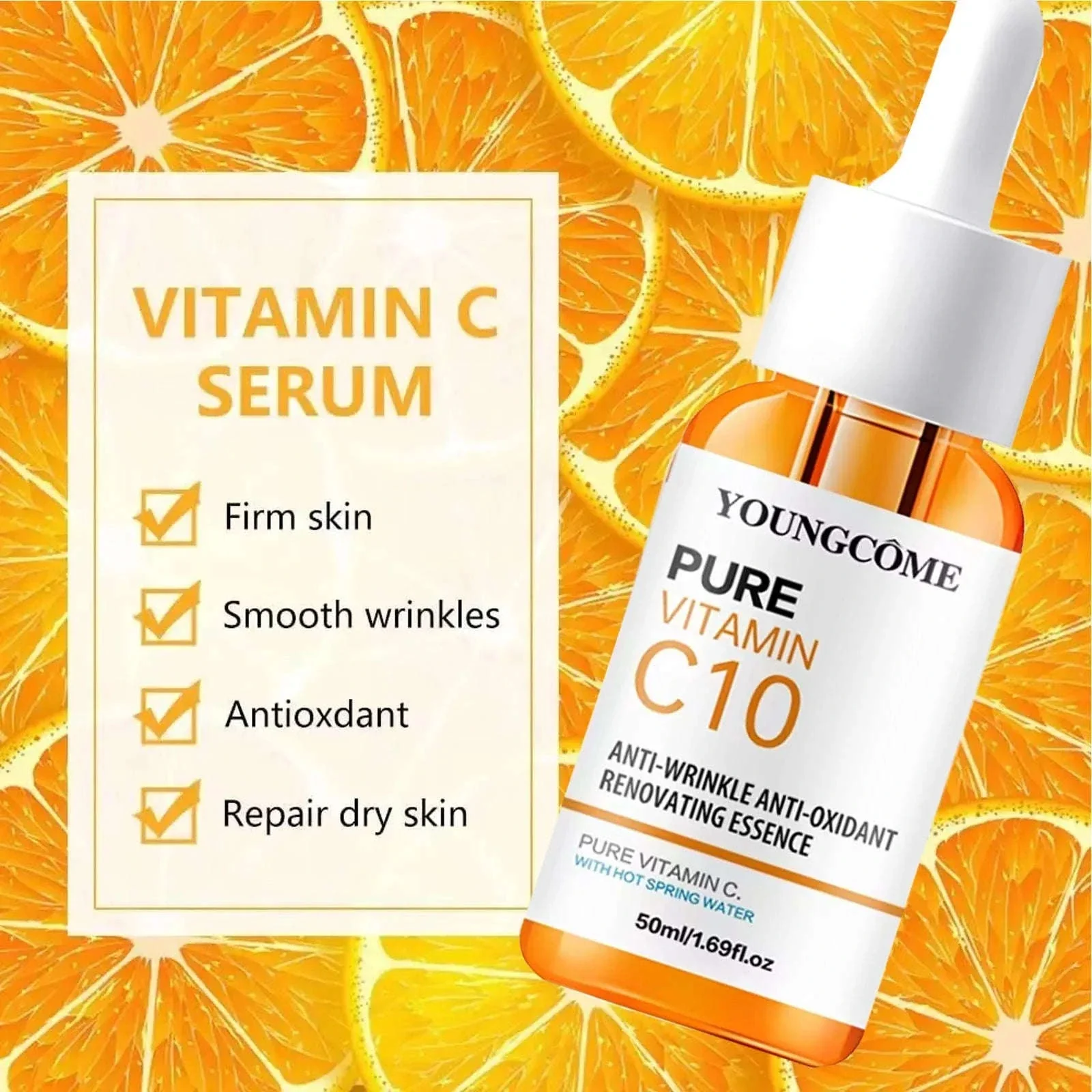 Vitamin C Facial Essence with Hyaluronic Acid for Bright Skin - Image 3