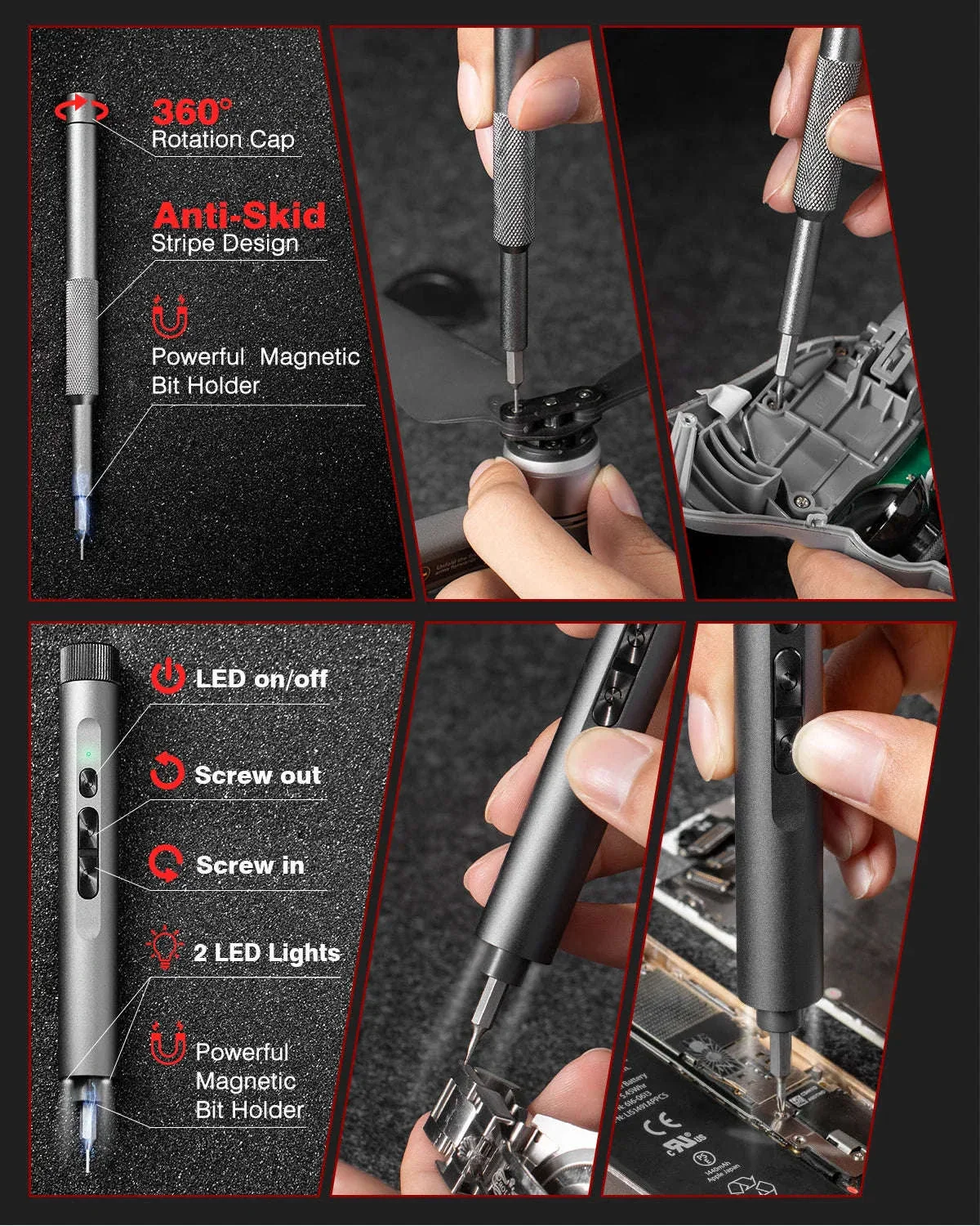 138-in-1 Precision Electric Screwdriver Set for Repairs - Image 9