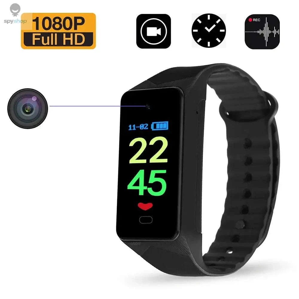 Voice Activated Camera Bracelet Watch with 1080P Recording