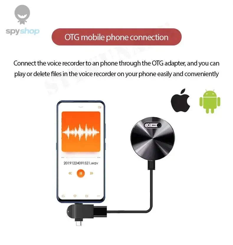 Mini Voice Activated Recorder with Magnetic Mount and OTG - Image 17