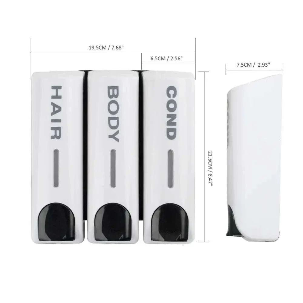Wall-Mounted Soap Dispenser 350ml Single, Double or Triple - Image 5