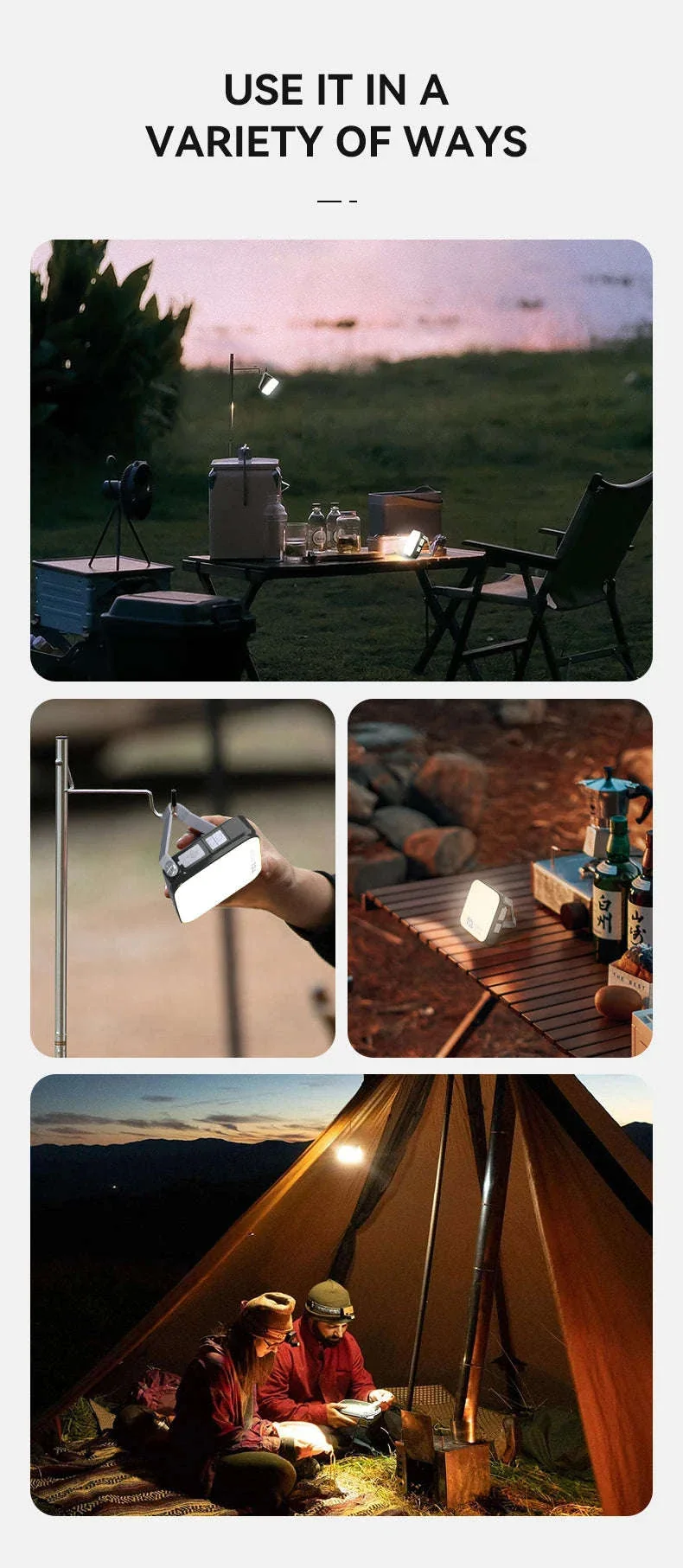 Rechargeable Camping Lantern Portable Hanging Light - Image 10