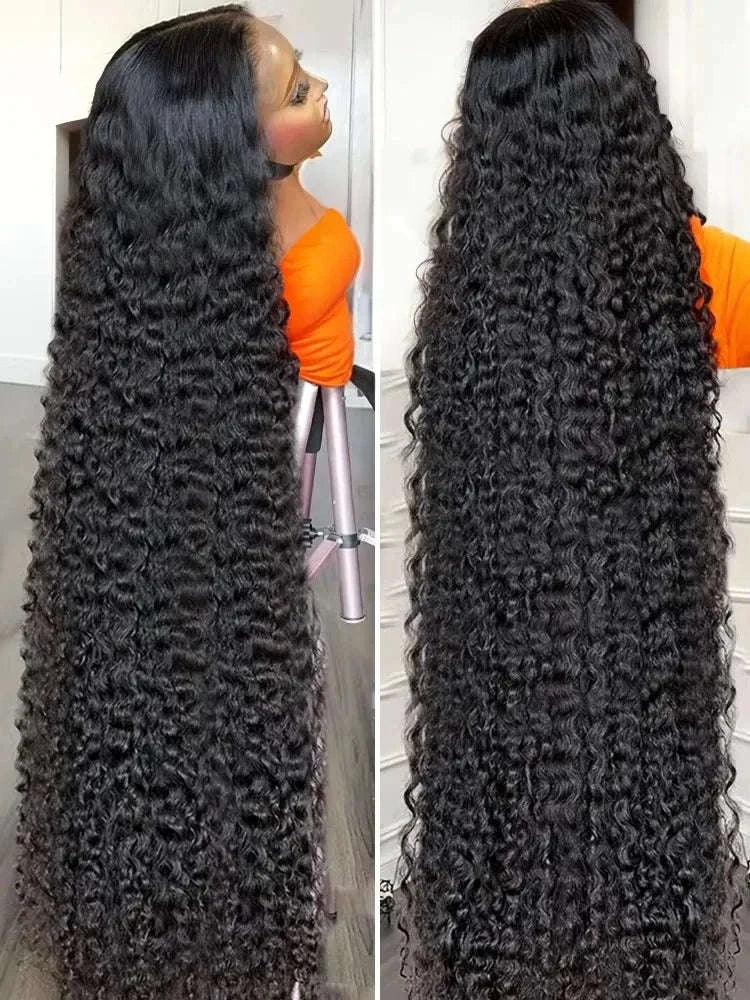 Water Curly HD Lace Wig with Deep Wave Volume - Image 5