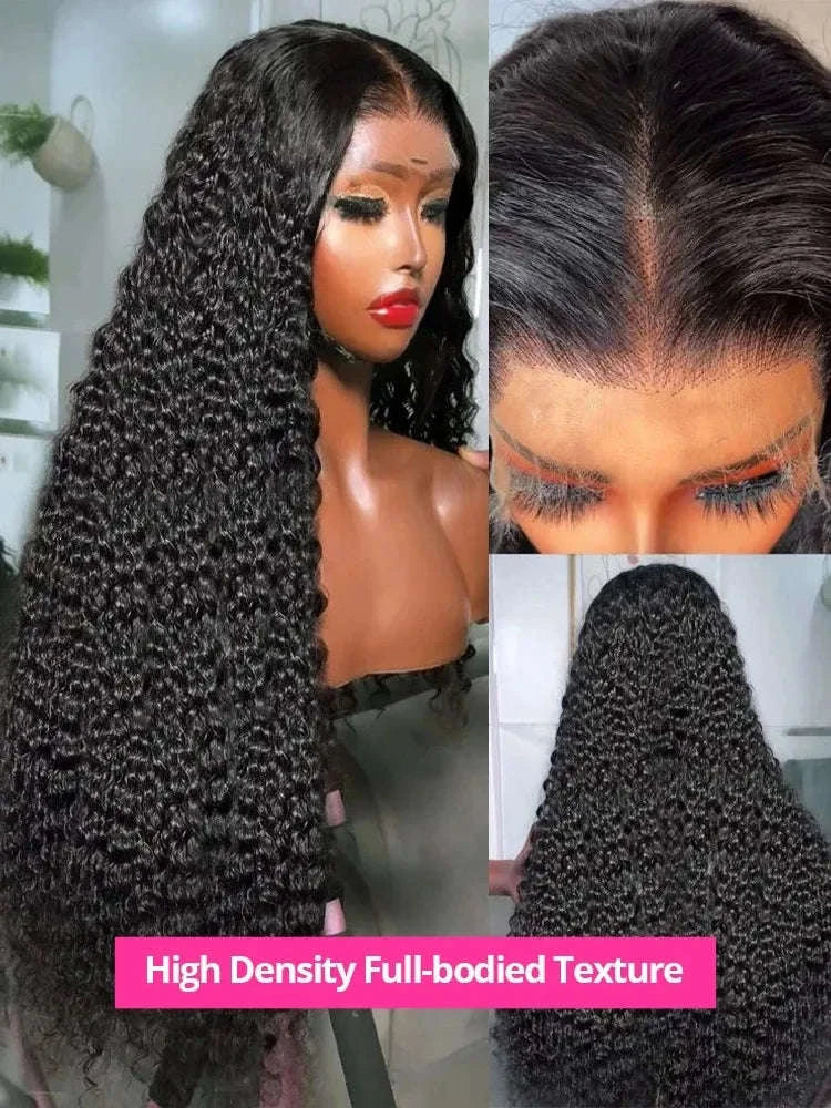 Water Curly HD Lace Wig with Deep Wave Volume - Image 7