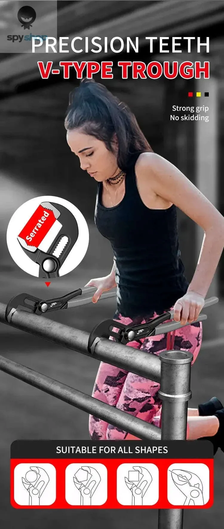 Quick-Release Adjustable Water Pump Pliers for Plumbing Repairs - Image 10